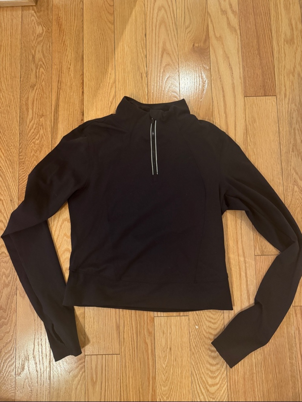 90 Degree By Reflex Black Quarter-Zip Performance Top